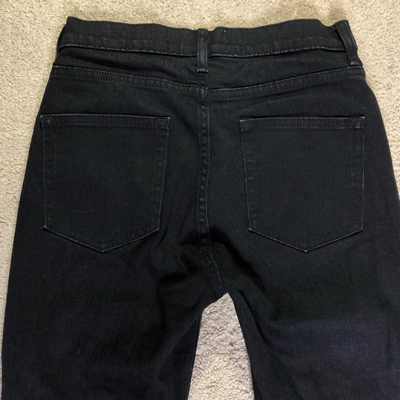 Everlane Cut Off Raw Hem Black Crop Skinny Jeans - Picture 11 of 13